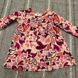 Colorful Heart Pattern Kids Top